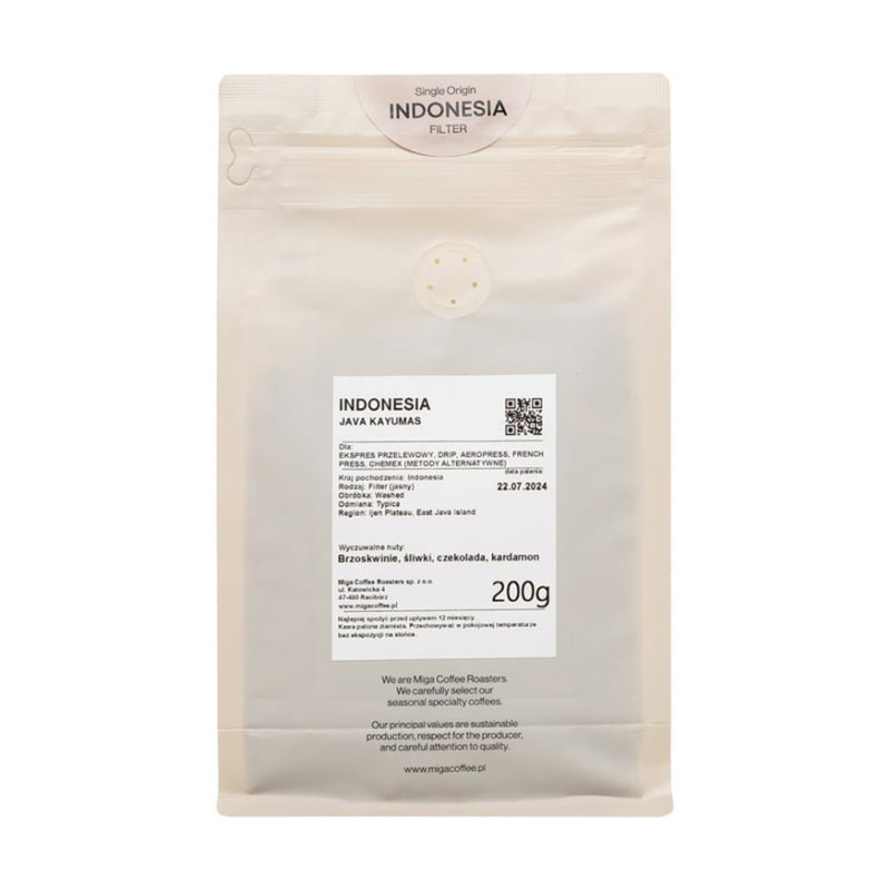 Miga Coffee - Indonesia Java Kayumas Washed Filter 200g