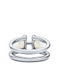 Double Pearl Ring in Sterling Silver Double Pearl Ring in Sterling Silver